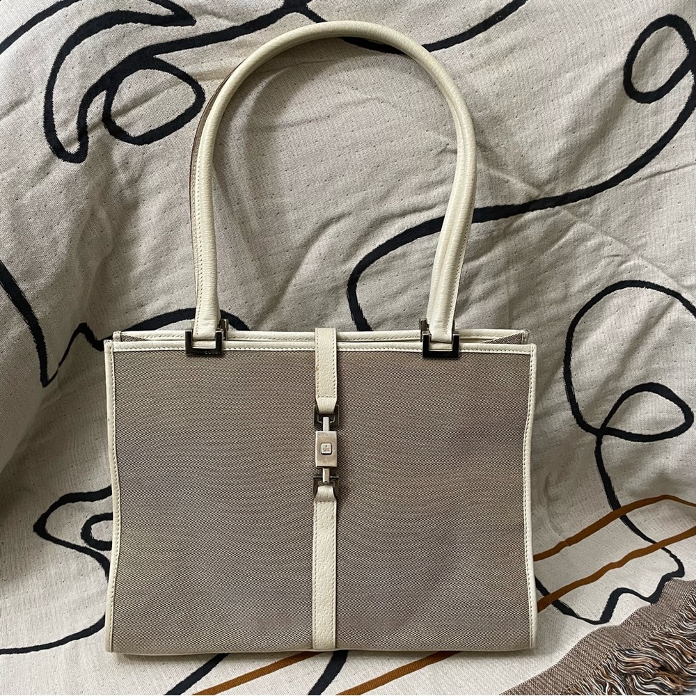 Gucci Vintage Jackie Canvas Tote